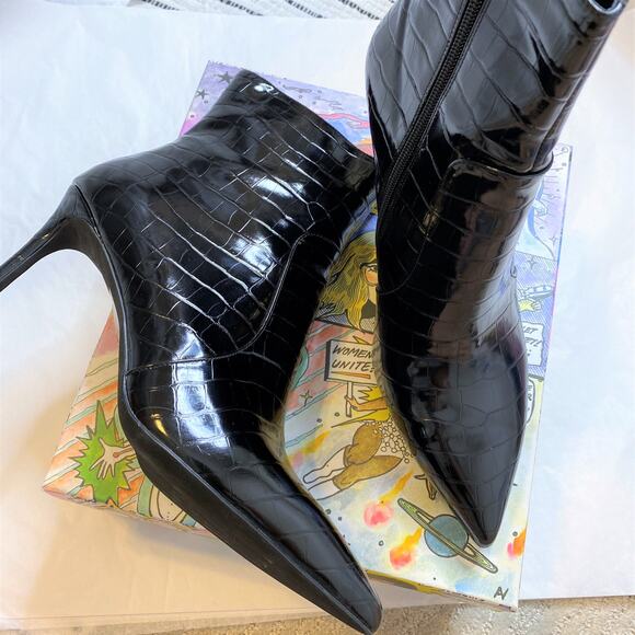 Jeffrey Campbell NIB Khalees Snake Embossed Bootie - Picture 2 of 11